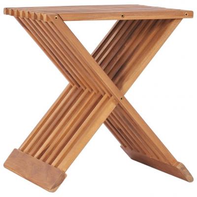 Emaga vidaxl składany stołek, 40x32x45 cm, lite drewno tekowe