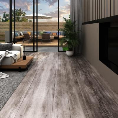 Emaga vidaxl panele podłogowe z pvc, 5,26 m², 2 mm, matowe brązowe drewno