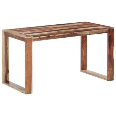 Emaga vidaxl stół jadalniany, 140x70x76 cm, lite drewno sheesham