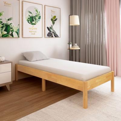 Emaga vidaxl rama łóżka, lite drewno dębowe, 100 x 200 cm