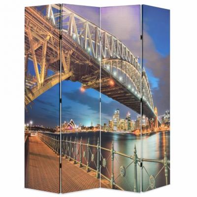 Emaga vidaxl składany parawan, 160x170 cm, motyw mostu portowego w sydney