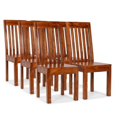 Emaga vidaxl krzesła z litego drewna, stylizowane na sheesham, 6 szt.