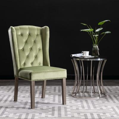 Emaga vidaxl krzesła stołowe, 2 szt., jasnozielone, aksamitne