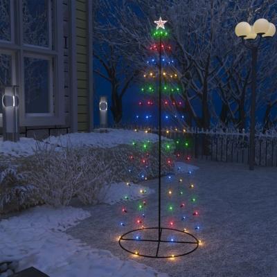 Emaga vidaxl ozdoba świąteczna w kształcie choinki, 100 led, 70x180 cm