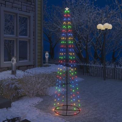 Emaga vidaxl ozdoba świąteczna w kształcie choinki, 136 led, 70x240 cm