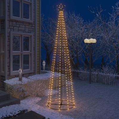 Emaga vidaxl ozdoba świąteczna w kształcie choinki, 400 led, ciepły biały