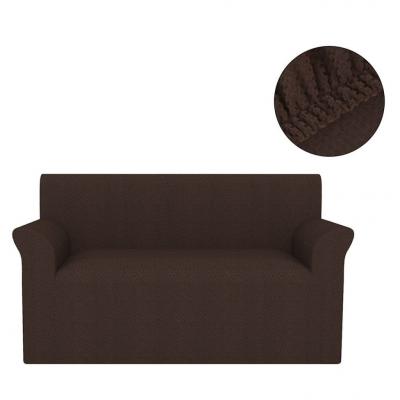 Emaga vidaxl elastyczny pokrowiec na sofę, pikowany, brązowy