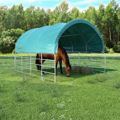 Emaga vidaxl namiot dla bydła, pvc, 3,7 x 3,7 m, zielony