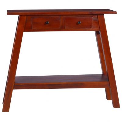 Emaga vidaxl stolik konsolowy, klasyczny brąz, 90x30x75 cm, drewno mahoniowe