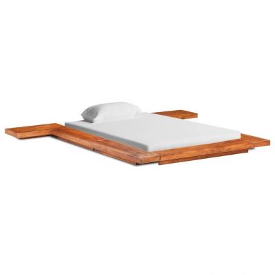 Emaga vidaxl rama łóżka futon w japońskim stylu, drewno akacjowe, 90x200 cm