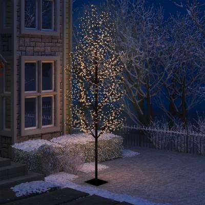 Emaga vidaxl drzewko z lampkami, 1200 led, ciepły biały, kwiat wiśni, 400 cm