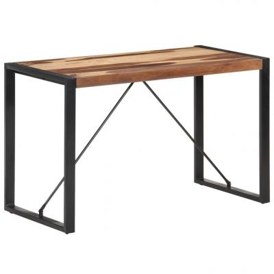 Emaga vidaxl stół jadalniany, 120x60x75, lite drewno o wyglądzie sheesham