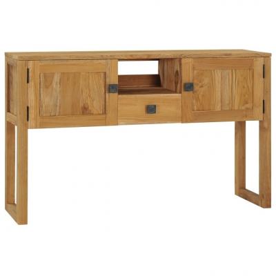 Emaga vidaxl stolik konsolowy, 120 x 32 x 75 cm, lite drewno tekowe