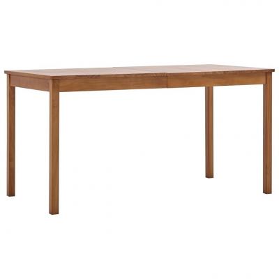 Emaga vidaxl stół do jadalni, miodowy brąz, 140 x 70 x 73 cm, drewno sosnowe