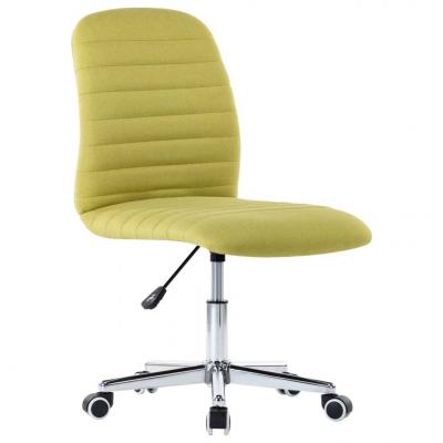 Emaga vidaxl obrotowe krzesło biurowe, zielone, tapicerowane tkaniną