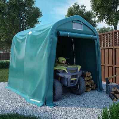 Emaga vidaxl namiot garażowy z pvc, 2,4 x 2,4 m, zielony