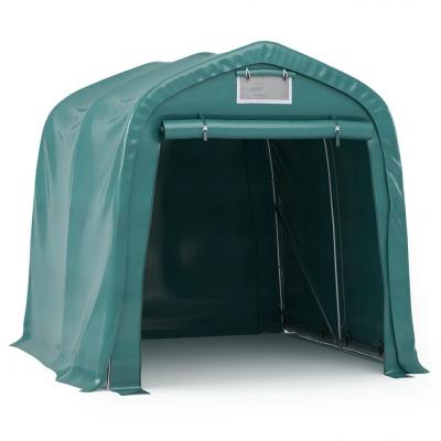 Emaga vidaxl namiot garażowy z pvc, 1,6 x 2,4 m, zielony