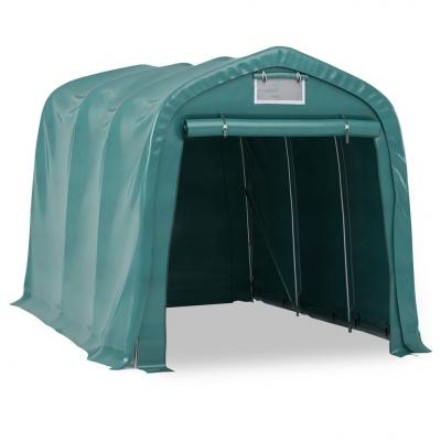Emaga vidaxl namiot garażowy z pvc, 2,4 x 3,6 m, zielony