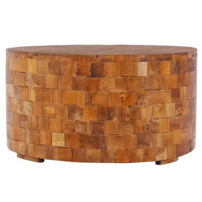 Emaga vidaxl stolik kawowy, 60 x 60 x 35 cm, lite drewno tekowe