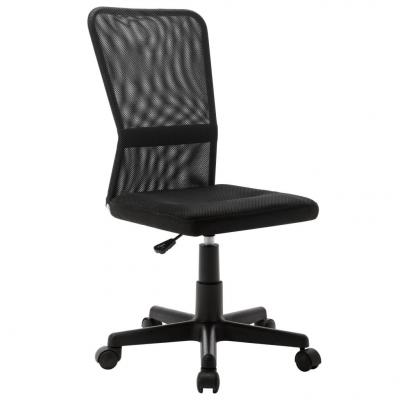 Emaga vidaxl krzesło biurowe, czarne, 44x52x100 cm, z siatką