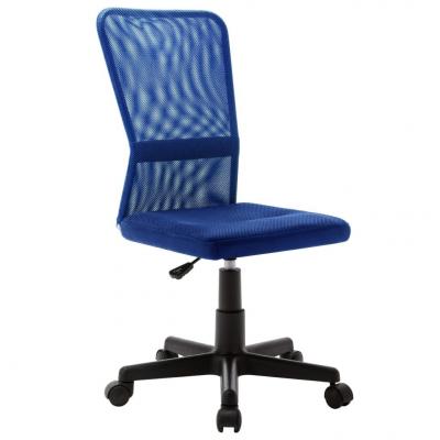 Emaga vidaxl krzesło biurowe, niebieskie, 44x52x100 cm, z siatką