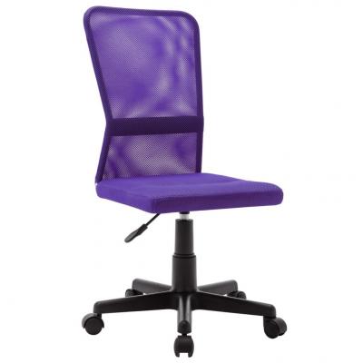 Emaga vidaxl krzesło biurowe, fioletowe, 44x52x100 cm, z siatką