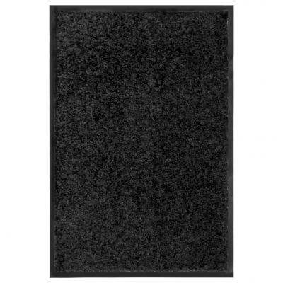 Emaga vidaxl wycieraczka z możliwością prania, czarna, 40 x 60 cm