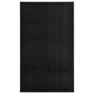 Emaga vidaxl wycieraczka z możliwością prania, czarna, 90 x 150 cm