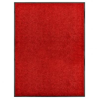 Emaga vidaxl wycieraczka z możliwością prania, czerwona, 90 x 120 cm