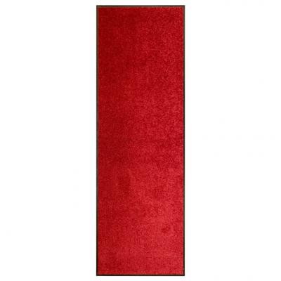 Emaga vidaxl wycieraczka z możliwością prania, czerwona, 60 x 180 cm