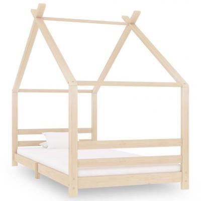 Emaga vidaxl rama łóżka dziecięcego, lite drewno sosnowe, 90 x 200 cm
