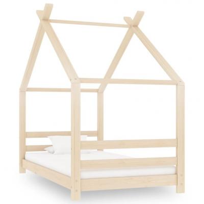 Emaga vidaxl rama łóżka dziecięcego, lite drewno sosnowe, 80 x 160 cm