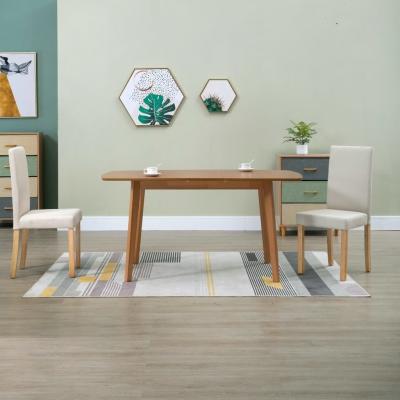 Emaga vidaxl krzesła stołowe, 2 szt., kremowe, tapicerowane tkaniną