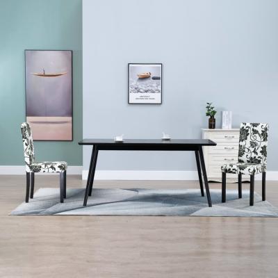 Emaga vidaxl krzesła stołowe, 2 szt., czarne, tapicerowane tkaniną