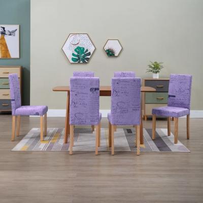 Emaga vidaxl krzesła stołowe, 6 szt., fioletowe, tkanina
