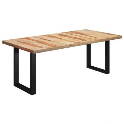 Emaga vidaxl stół z nogami w kształcie o, 200x100x77 cm, drewno sheesham