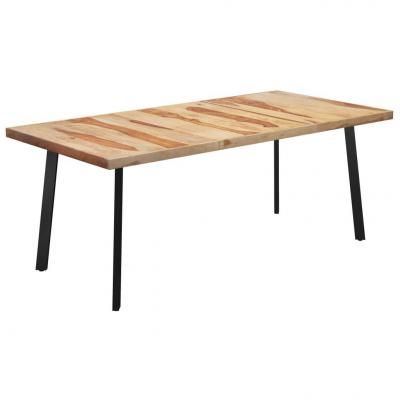 Emaga vidaxl stół z nogami w kształcie v, 200x100x77 cm, drewno sheesham