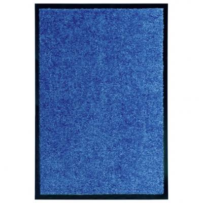 Emaga vidaxl wycieraczka z możliwością prania, niebieska, 40 x 60 cm