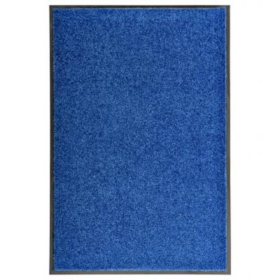 Emaga vidaxl wycieraczka z możliwością prania, niebieska, 60 x 90 cm