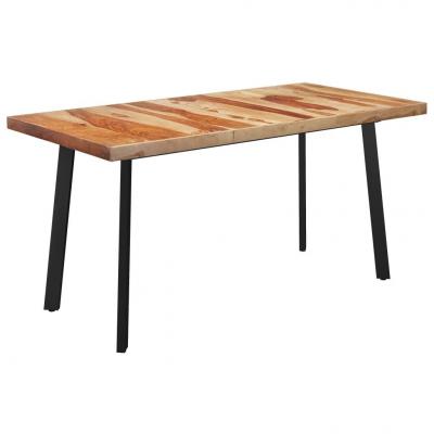 Emaga vidaxl stół z nogami w kształcie v, 180x90x77 cm, lite drewno sheesham