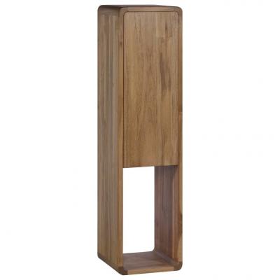 Emaga vidaxl łazienkowa szafka ścienna, 25x25x100 cm, lite drewno tekowe