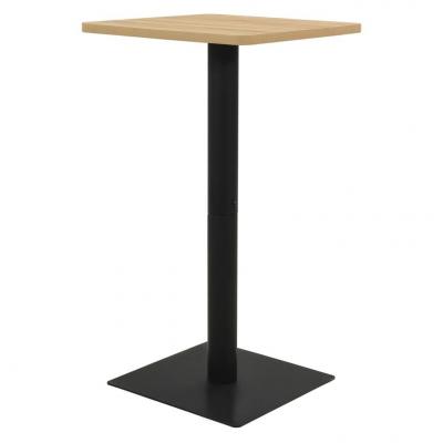 Emaga vidaxl stolik bistro, kolor dębowy, 50x50x107 cm, drewno i stal