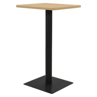 Emaga vidaxl stolik bistro, kolor dębowy, 70x70x107 cm, drewno i stal