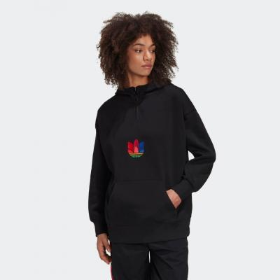Adicolor 3d trefoil half-zip hoodie