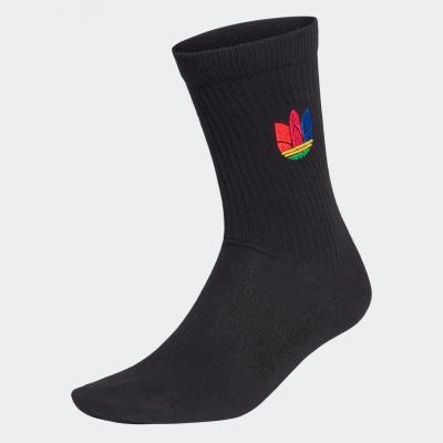 3d trefoil cuff crew socks
