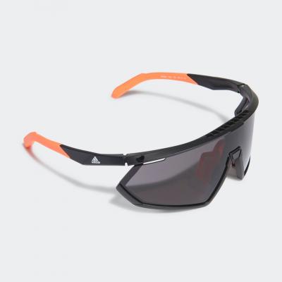 Sp0001 shiny black injected sport sunglasses
