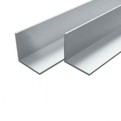 Emaga vidaxl aluminiowe profile kątowe, 4 szt., 2 m, 30x30x2 mm