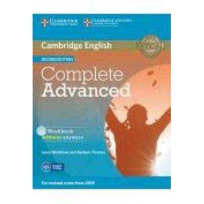 Complete advanced. workbook without answers with audio cd. 2nd edition