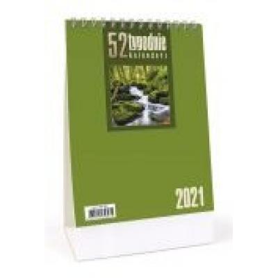 Kalendarz 2021 biurkowy - 52t jasnozielony crux