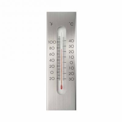 Emaga nature zewnętrzny termometr ścienny, aluminiowy, 7 x 1 x 23 cm